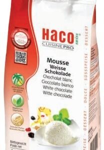 HACO MOUSSE DE CHOCOLATE BLANCO 440 G - 6 UNI/CAJA | HACO WHITE CHOCOLATE MOUSSE 440 G - 6 UNIT/BOX
