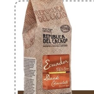 REP?BLICA DEL CACAO CHOCOLATE NEGRO ECUADOR 56% 2.5 KG - 4 PAQ/CAJA | REP?BLICA DEL CACAO ECUADOR DARK CHOCOLATE 56% 2.5 KG - 4 PACK/BOX