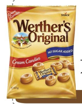 WERTHER'S ORIGINAL SUGAR FREE CANDIES 70 G - 24 UNI/CAJA | WERTHER'S ORIGINAL SUGAR FREE CANDIES 70 G - 24 UNIT/BOX