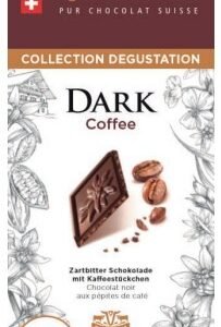 VILLARS CHOCOLATE NEGRO CON CAF? 100 G - 16 UNI/CAJA | VILLARS DARK CHOCOLATE WITH COFFEE 100 G - 16 UNIT/BOX