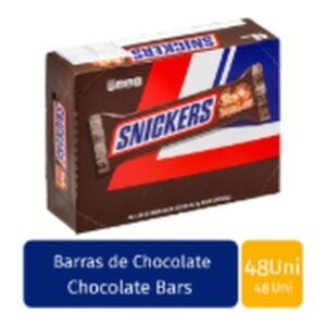 Snickers Barras de Chocolate 48 Unidades / 52.7 g / 1.86 oz | CHOCOLATE BARS 48 Units / 52.7 g / 1.86 oz