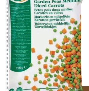 ARDO GUISANTES Y ZANAHORIAS PICADAS 2.5 KG - 4 UNI/CAJA | ARDO DICED PEAS AND CARROTS 2.5 KG - 4 UNIT/BOX