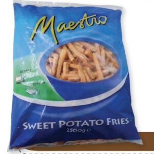 MAESTRO PAPAS DE CAMOTE 2.5 KG - 4 UNI/CAJA | MAESTRO SWEET POTATO FRIES 2.5 KG - 4 UNIT/BOX