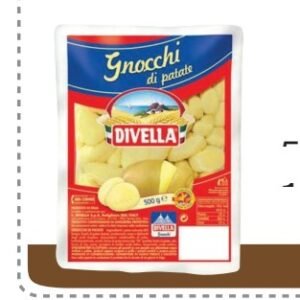 DIVELLA GNOCCHI DI PATATE 500 G - 12 UNI/CAJA | DIVELLA POTATO GNOCCHI 500 G - 12 UNIT/BOX