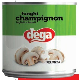 DEGA HONGOS REBANADOS 2.5 KG - 6 UNI/CAJA | DEGA SLICED MUSHROOMS 2.5 KG - 6 UNIT/BOX