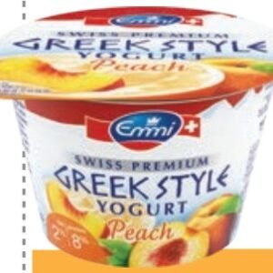 EMMI GREEK STYLE YOGURT PEACH 2% FAT 150 G - 6 UNI/CAJA | EMMI GREEK STYLE PEACH YOGURT 2% FAT 150...