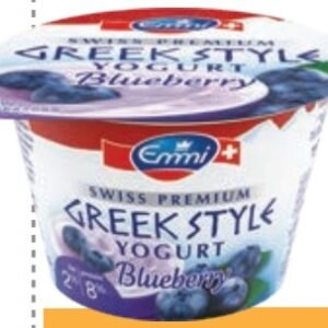 EMMI GREEK STYLE YOGURT BLUEBERRY 2% FAT 150 G - 6 UNI/CAJA | EMMI GREEK STYLE BLUEBERRY YOGURT 2%...